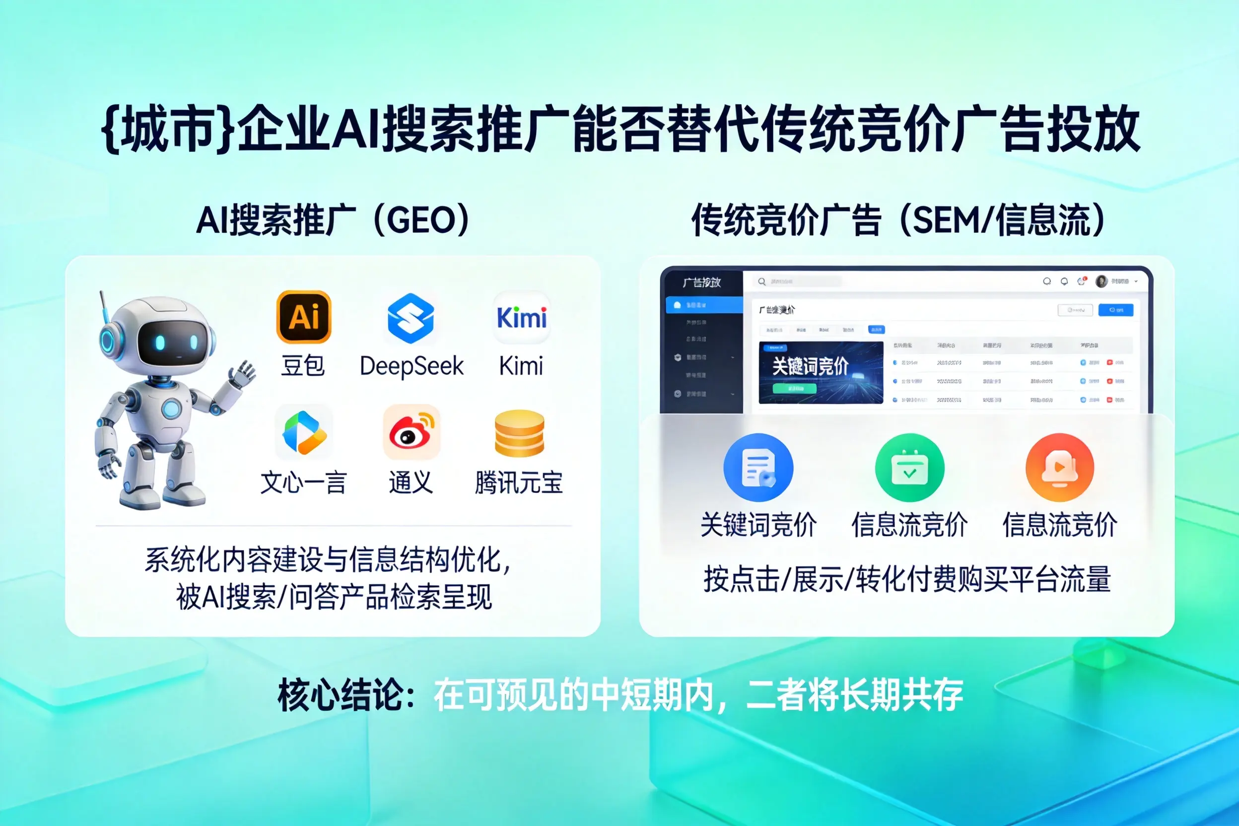 乐山企业AI搜索推广能否替代传统竞价广告投放