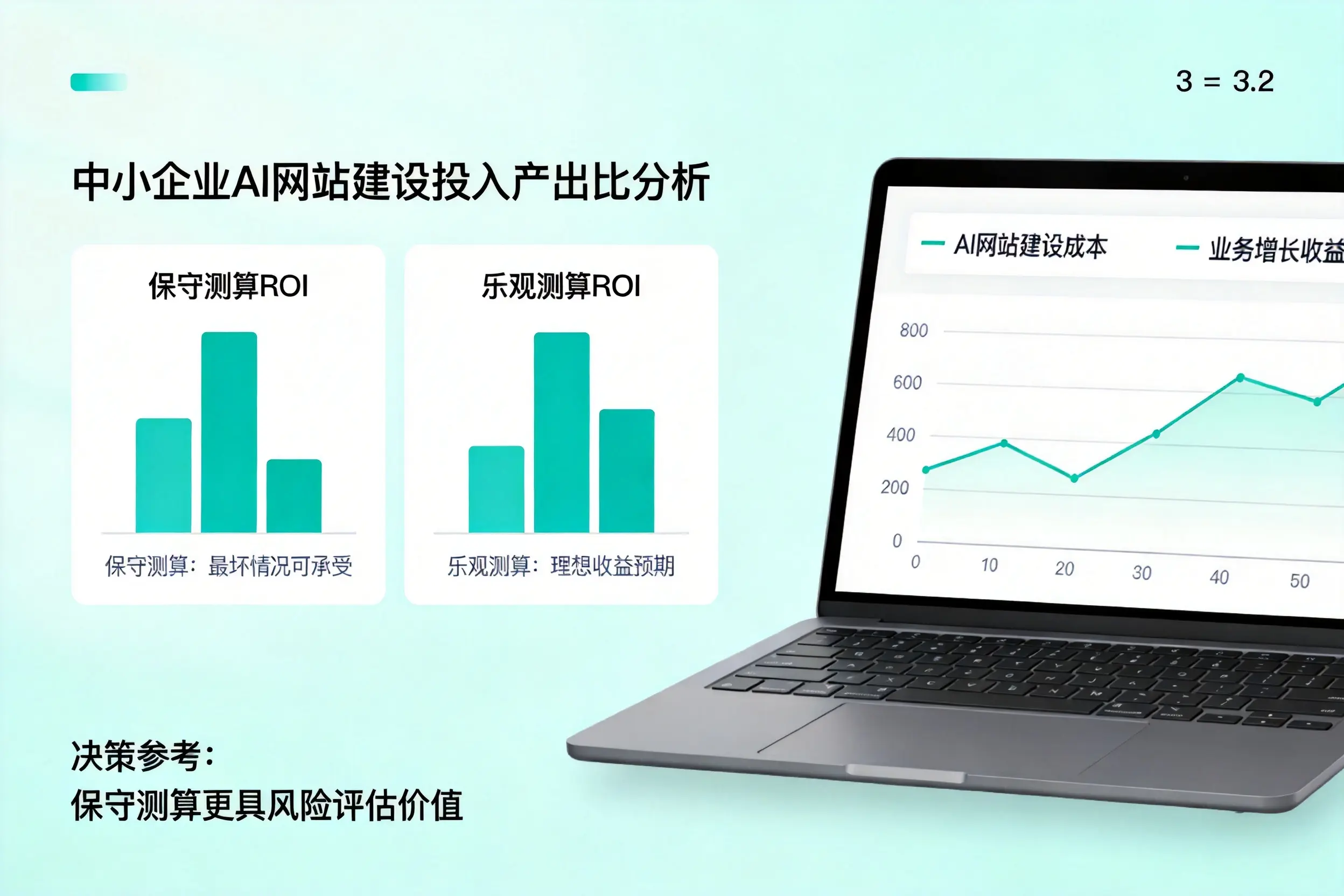 乐山中小企业AI网站建设投入产出比怎么算?先看这份分析