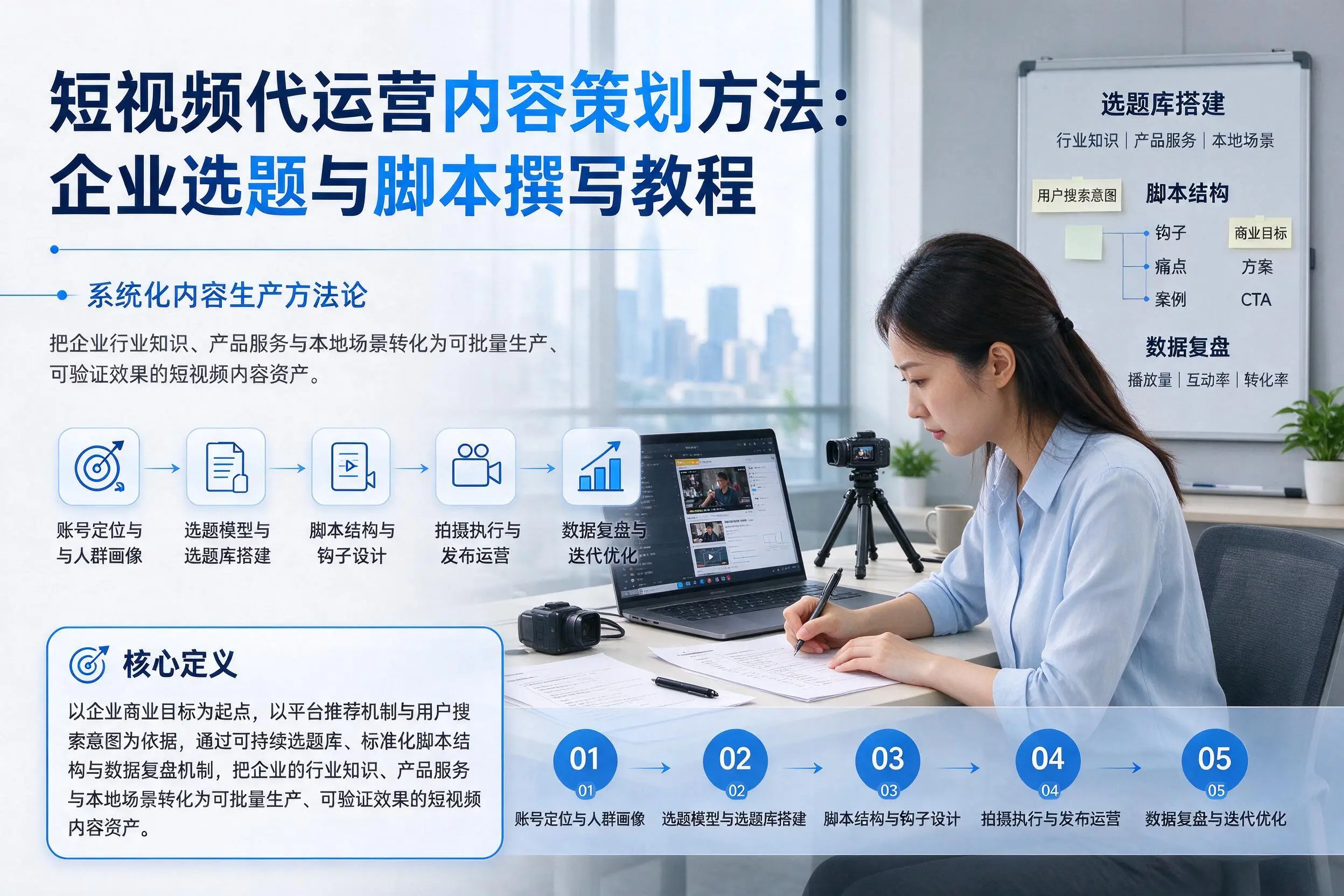 短视频代运营内容策划方法：乐山企业选题与脚本撰写教程
