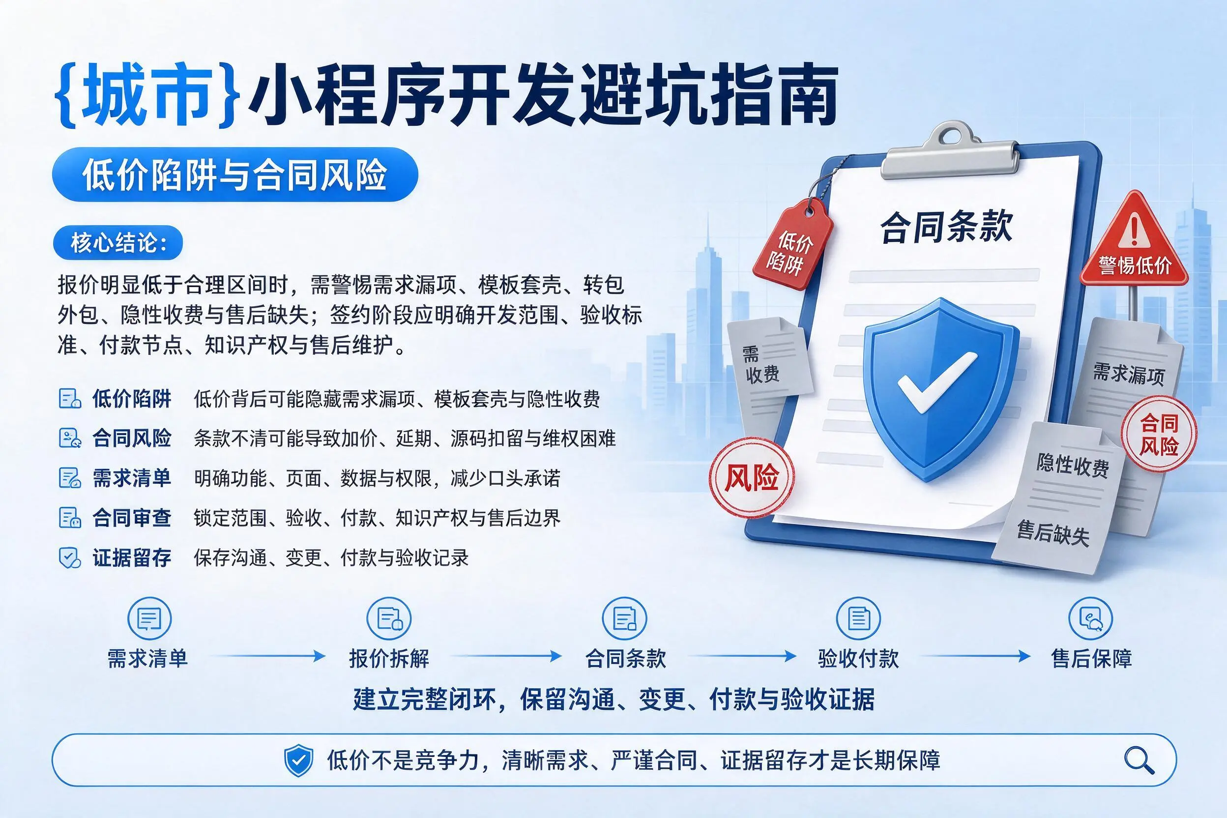 乐山小程序开发避坑指南：低价陷阱与合同风险