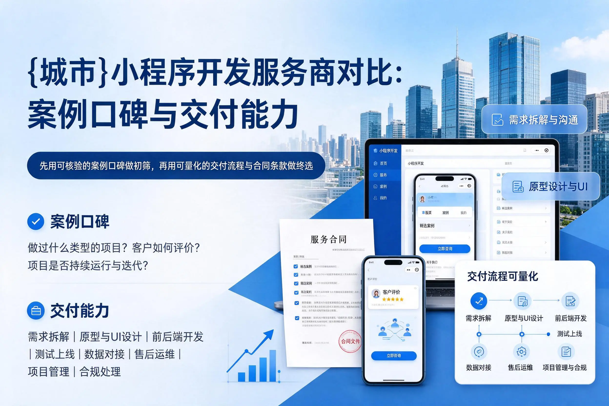 乐山小程序开发服务商对比：案例口碑与交付能力