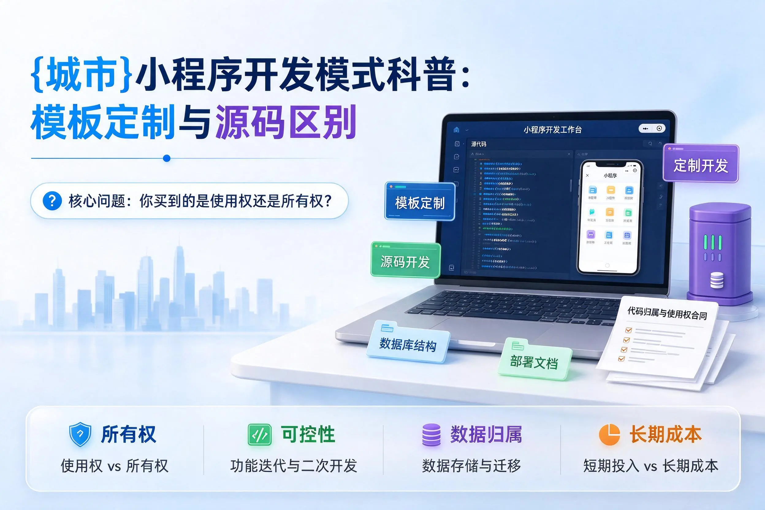 乐山小程序开发模式科普：模板定制与源码区别