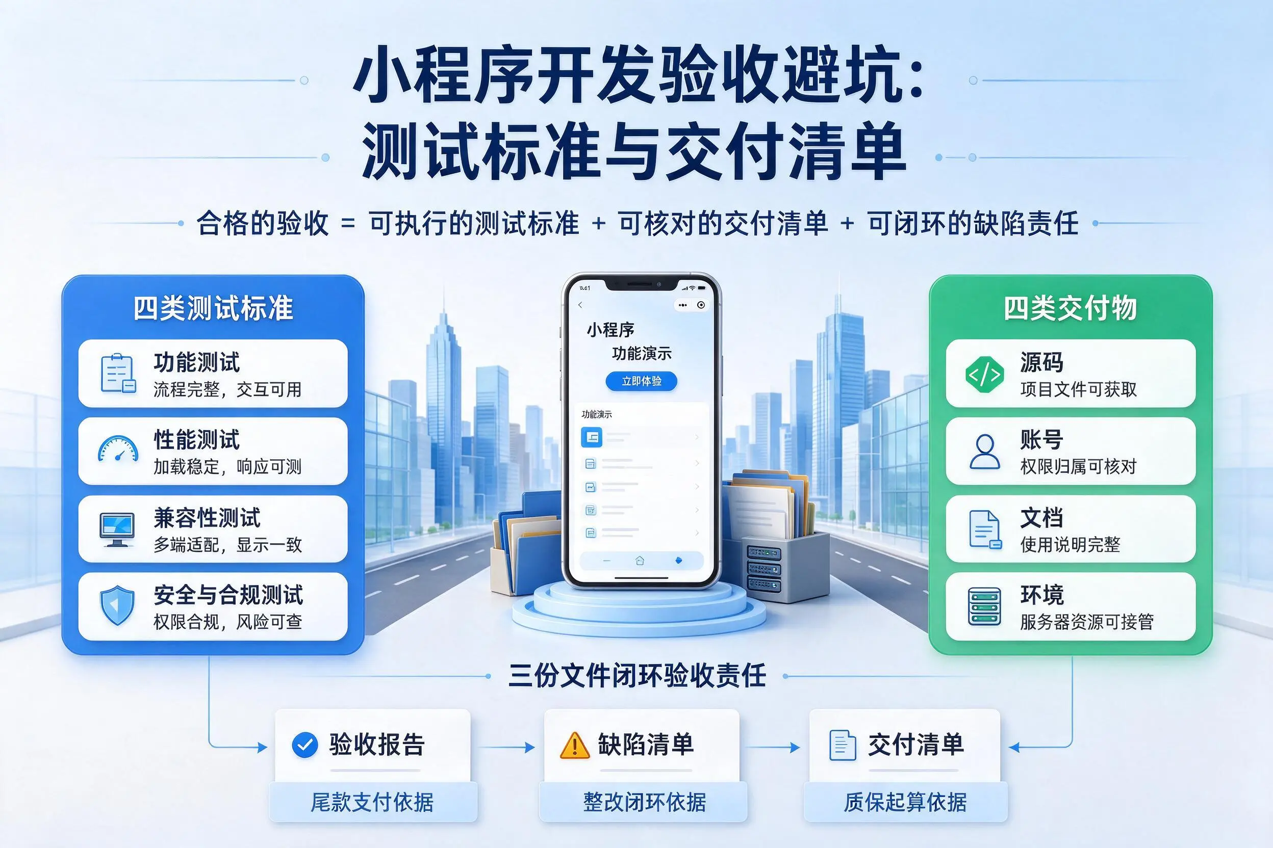 乐山小程序开发验收避坑:测试标准与交付清单