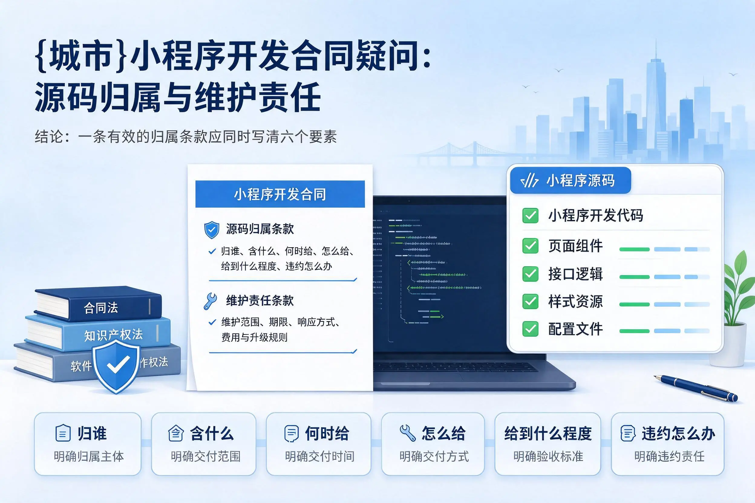 乐山小程序开发合同疑问：源码归属与维护责任