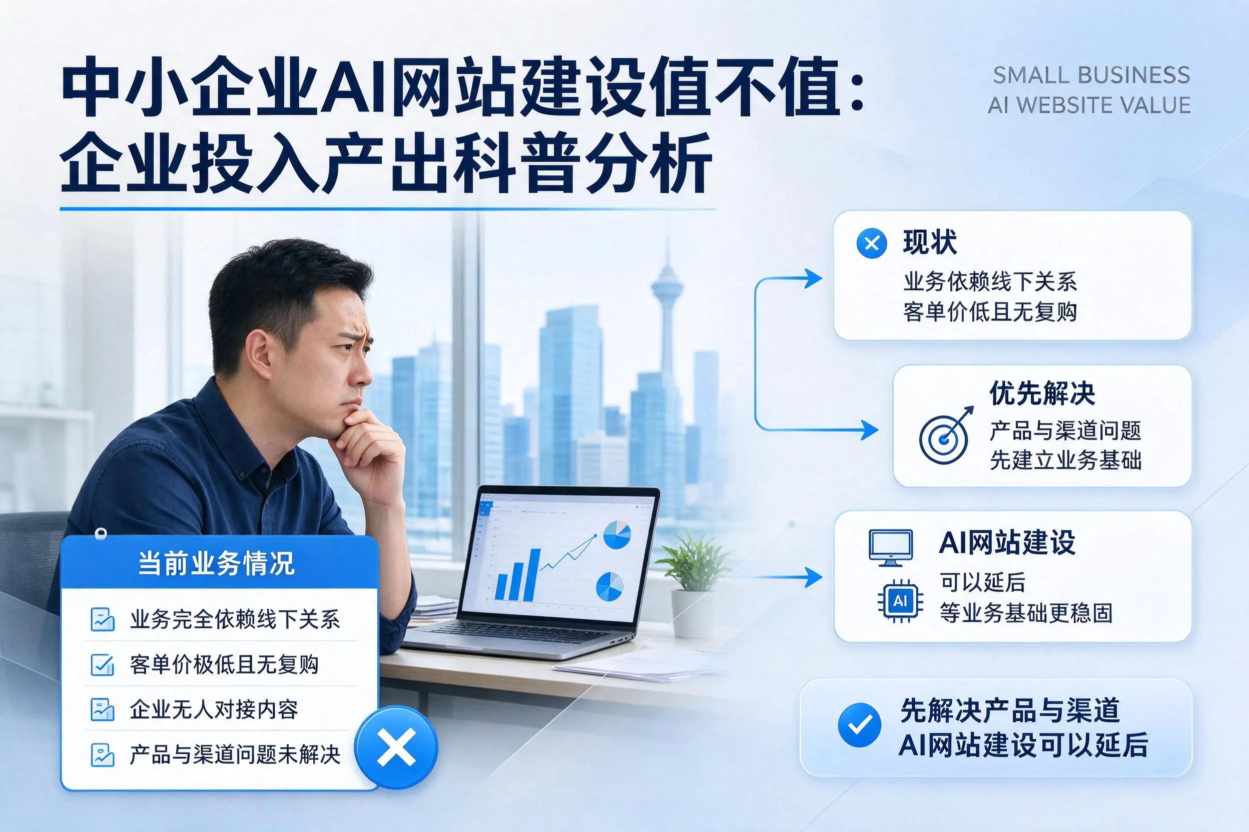 中小企业AI网站建设值不值：乐山企业投入产出科普分析
