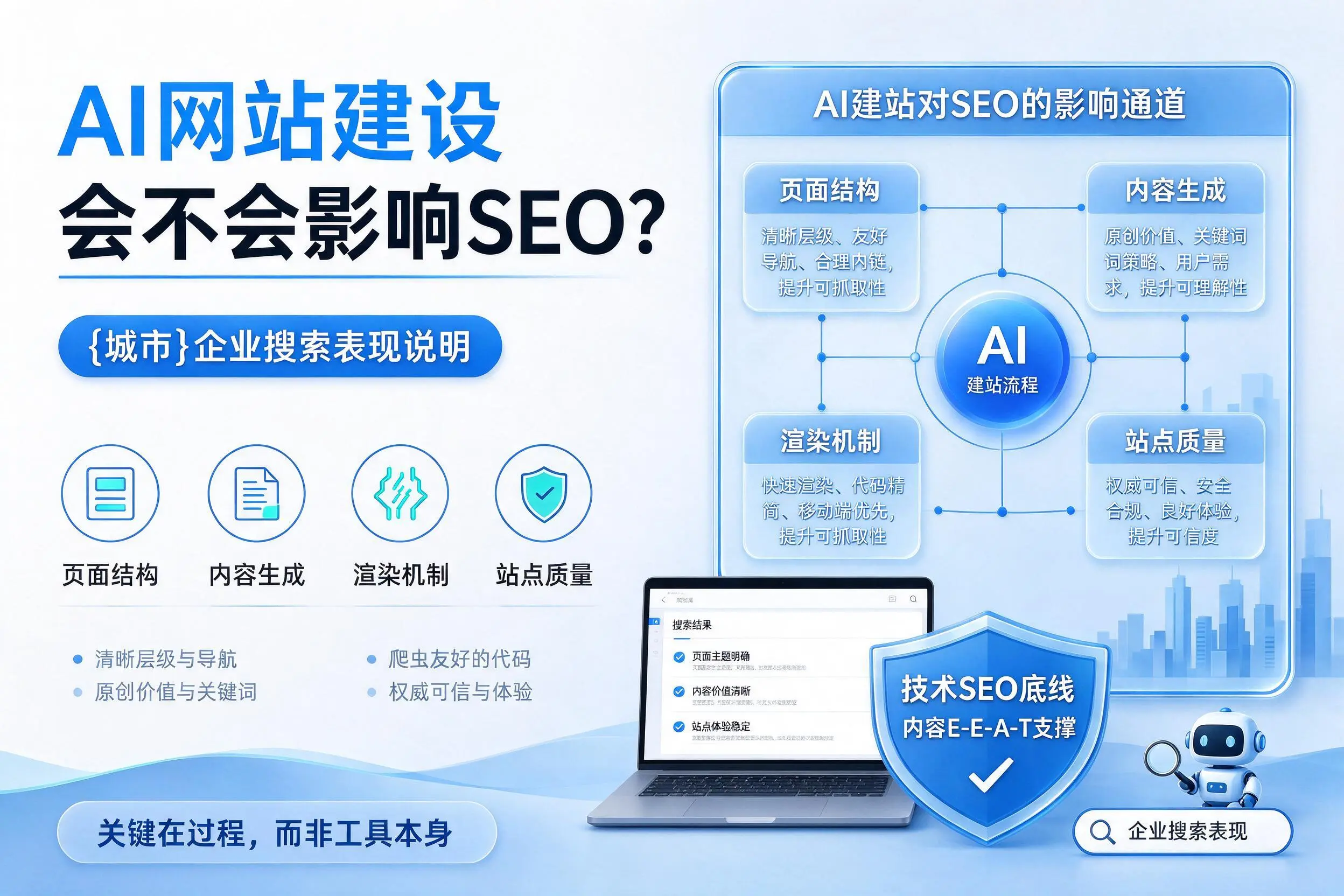 AI网站建设会不会影响SEO？乐山企业搜索表现说明