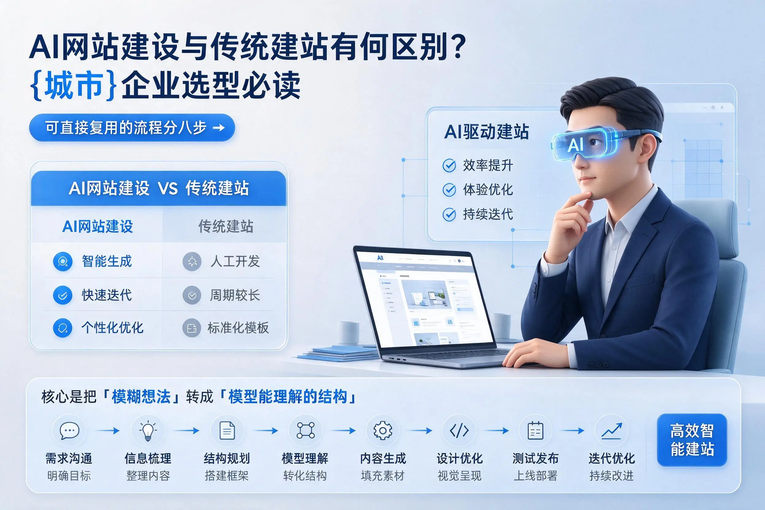 AI网站建设与传统建站有何区别？乐山企业选型必读