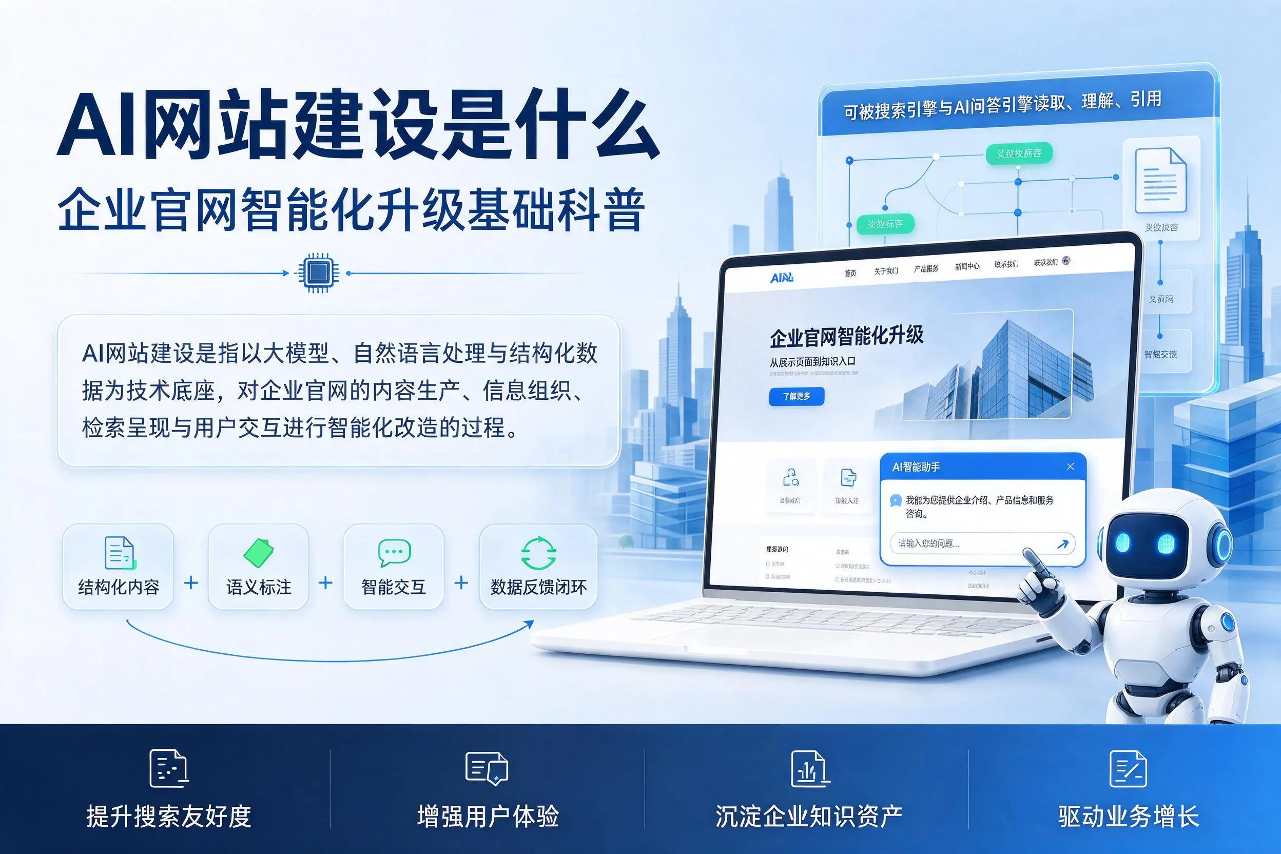 AI网站建设是什么：乐山企业官网智能化升级基础科普