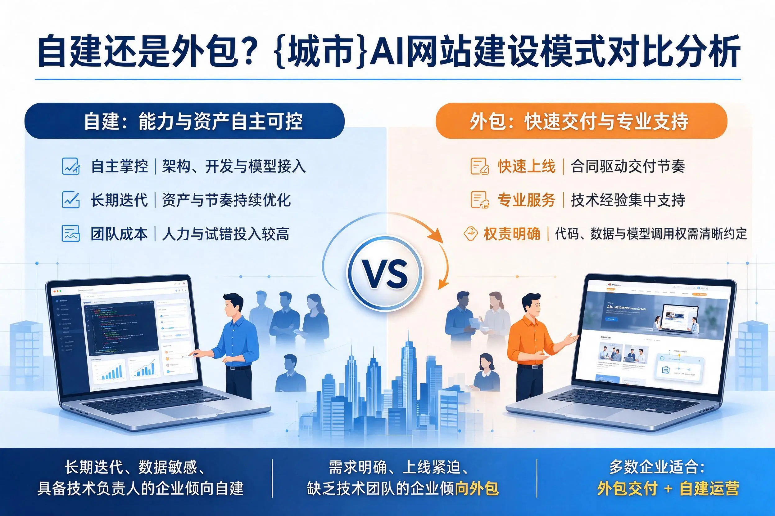 自建还是外包？乐山AI网站建设模式对比分析