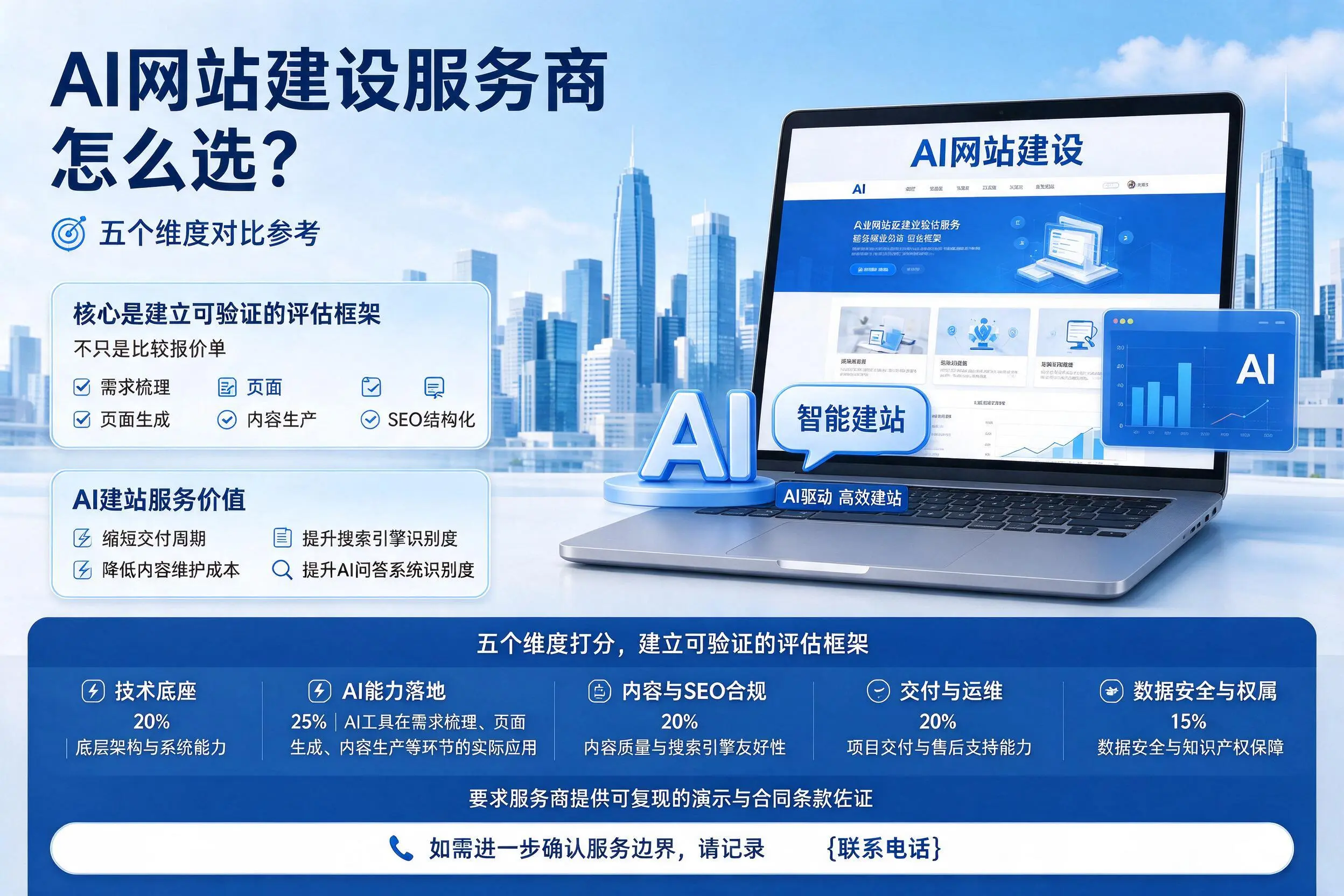 乐山AI网站建设服务商怎么选?五个维度对比参考