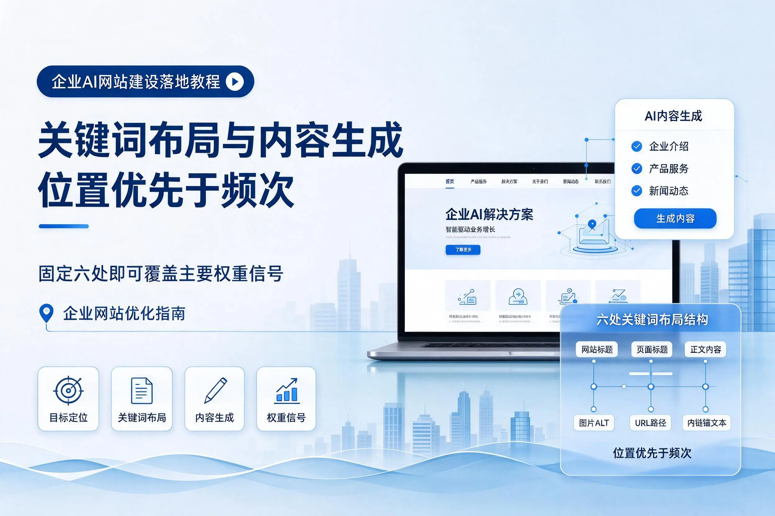 乐山企业AI网站建设落地教程:关键词布局与内容生成