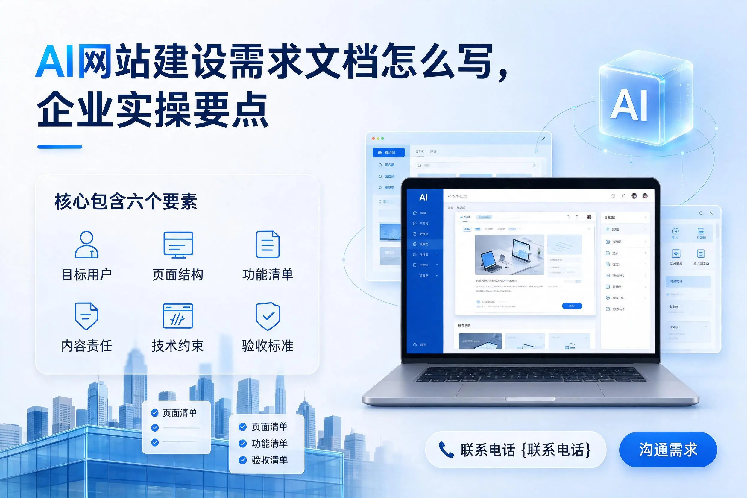 AI网站建设需求文档怎么写,乐山企业实操要点