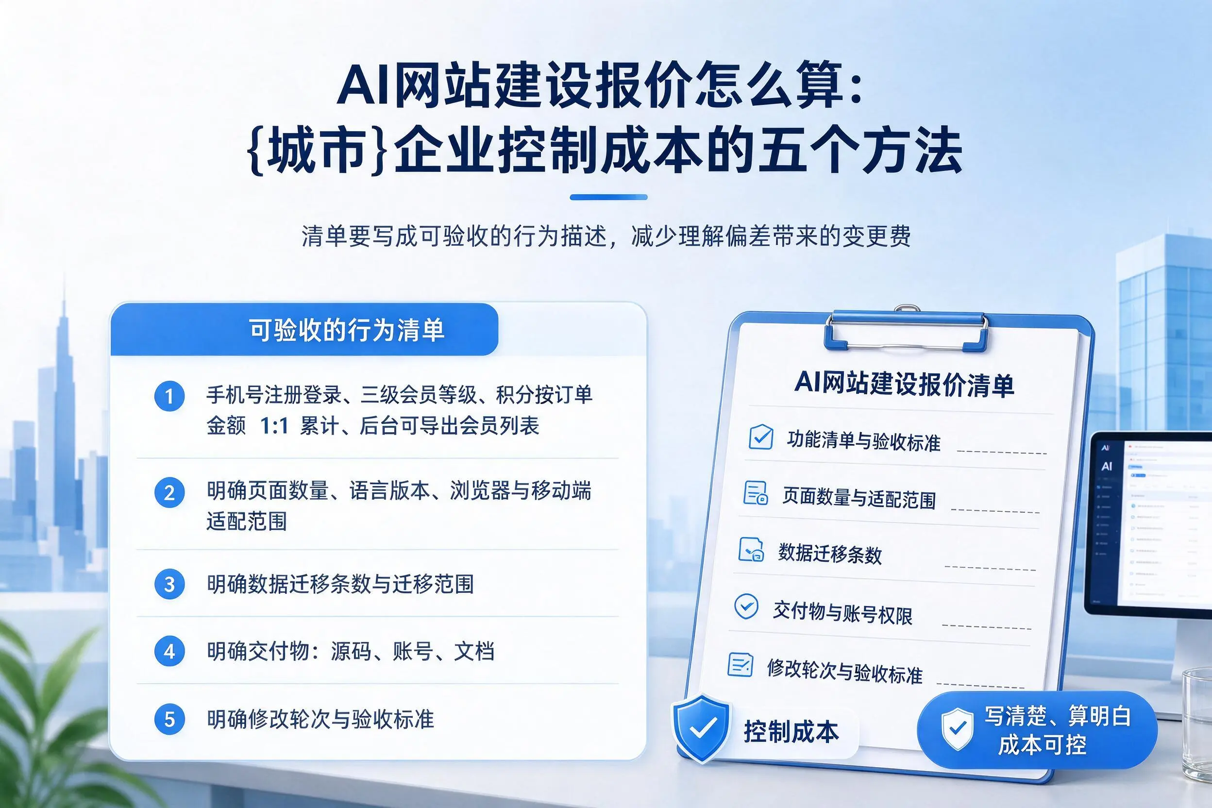 AI网站建设报价怎么算：乐山企业控制成本的五个方法