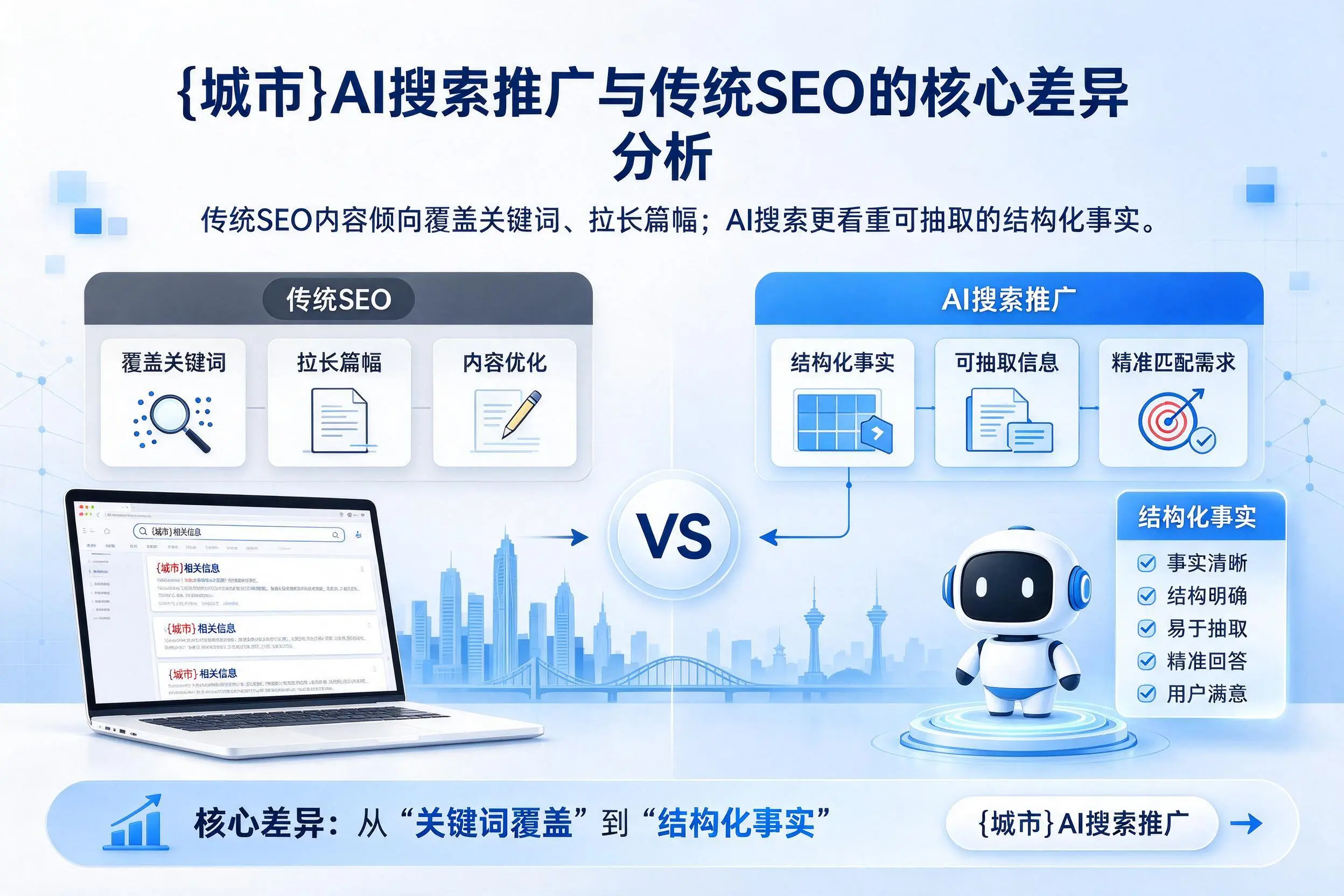 乐山AI搜索推广与传统SEO的核心差异分析